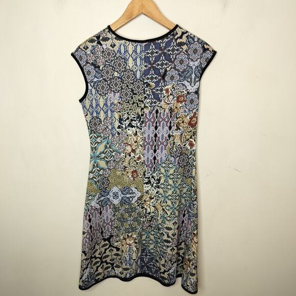 Tiana B Floral Dress Cap Sleeve Stretch Jersey Pullover - Picture 9 of 9